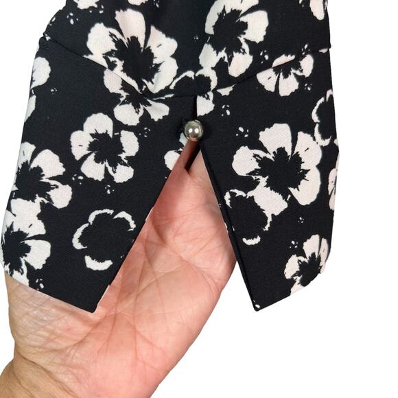 H&M Floral Black White Shift Dress 4 - Picture 9 of 15